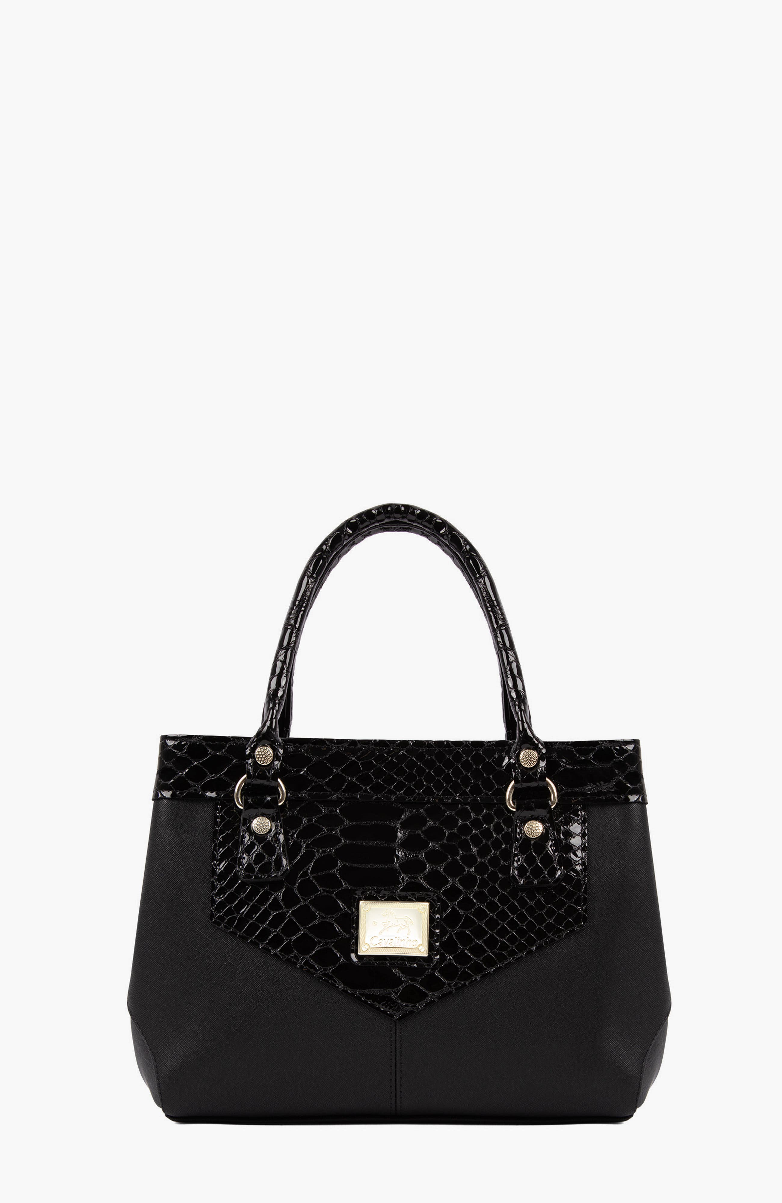 Cherry Blossom Handbag 129, Main, color, Black