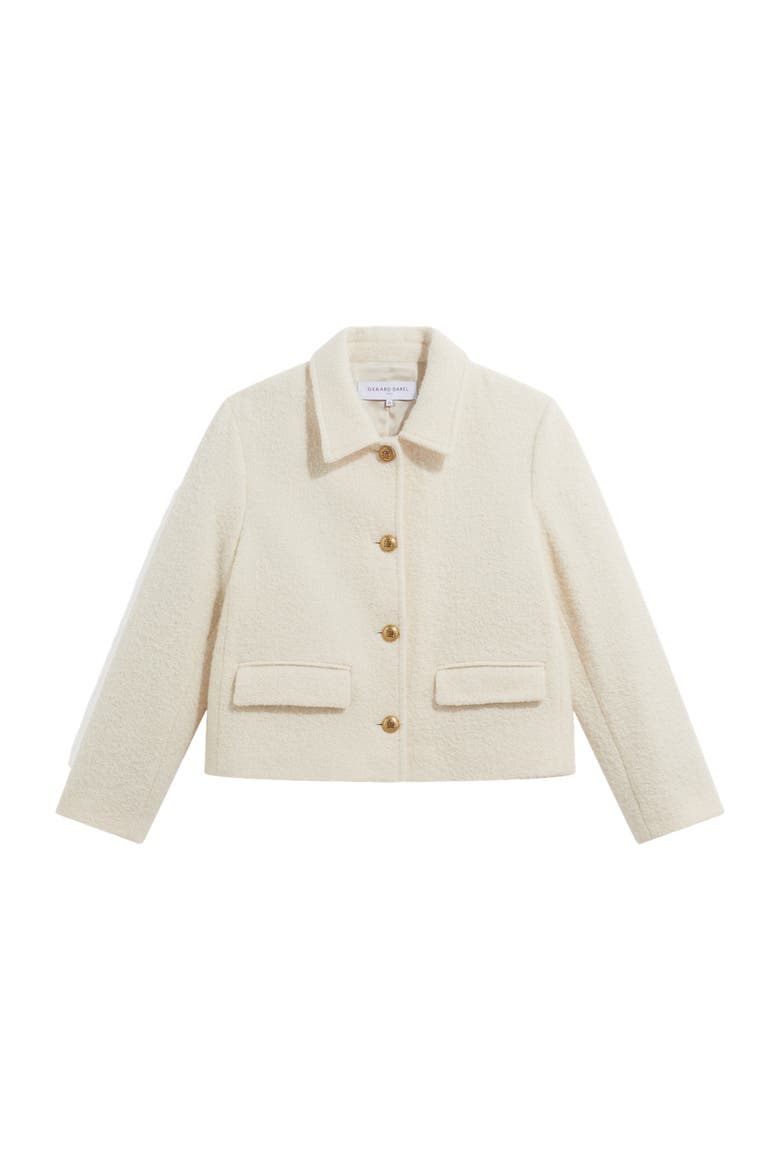 Judit Cropped Tweed Jacket, Alternate, color, Ecru