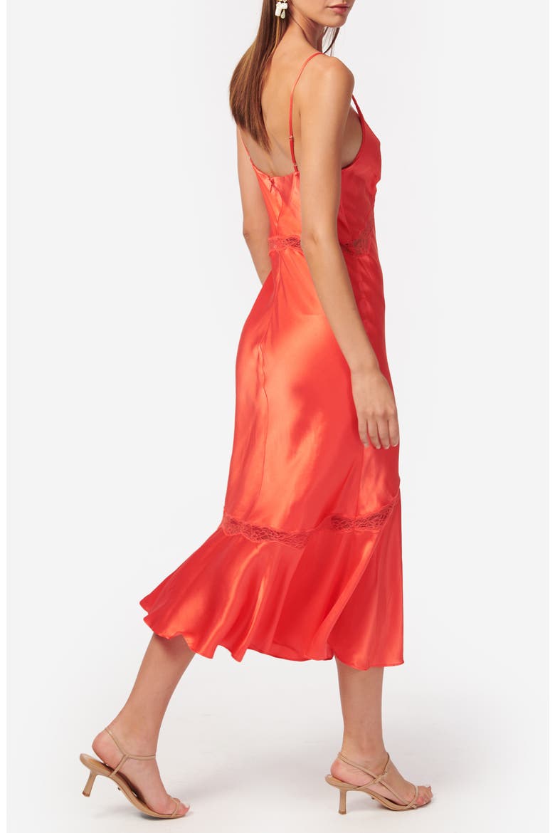 Florentina Lace Trim Silk Satin Slipdress, Alternate, color, SPRITZ