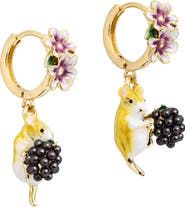 Bill Skinner Studio Blackberry Mouse Huggie Earrings