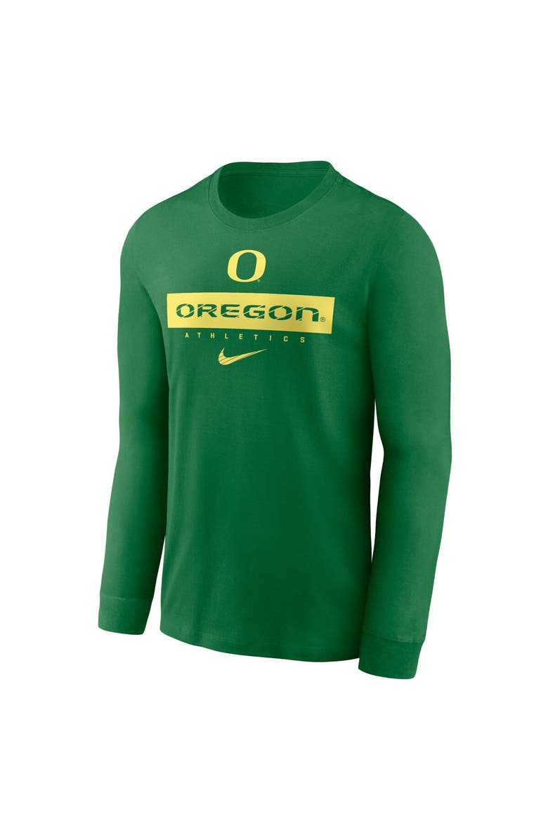 Nike Men's Nike Green Oregon Ducks 2024 Sideline Legend Performance Long Sleeve T-Shirt, Alternate, color, Green