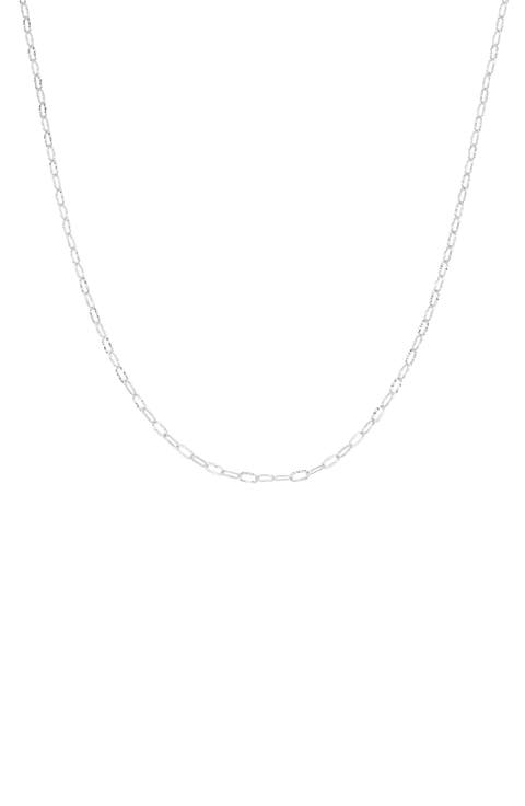 Sterling Silver 18k Gold Plated Celine Chain Necklace