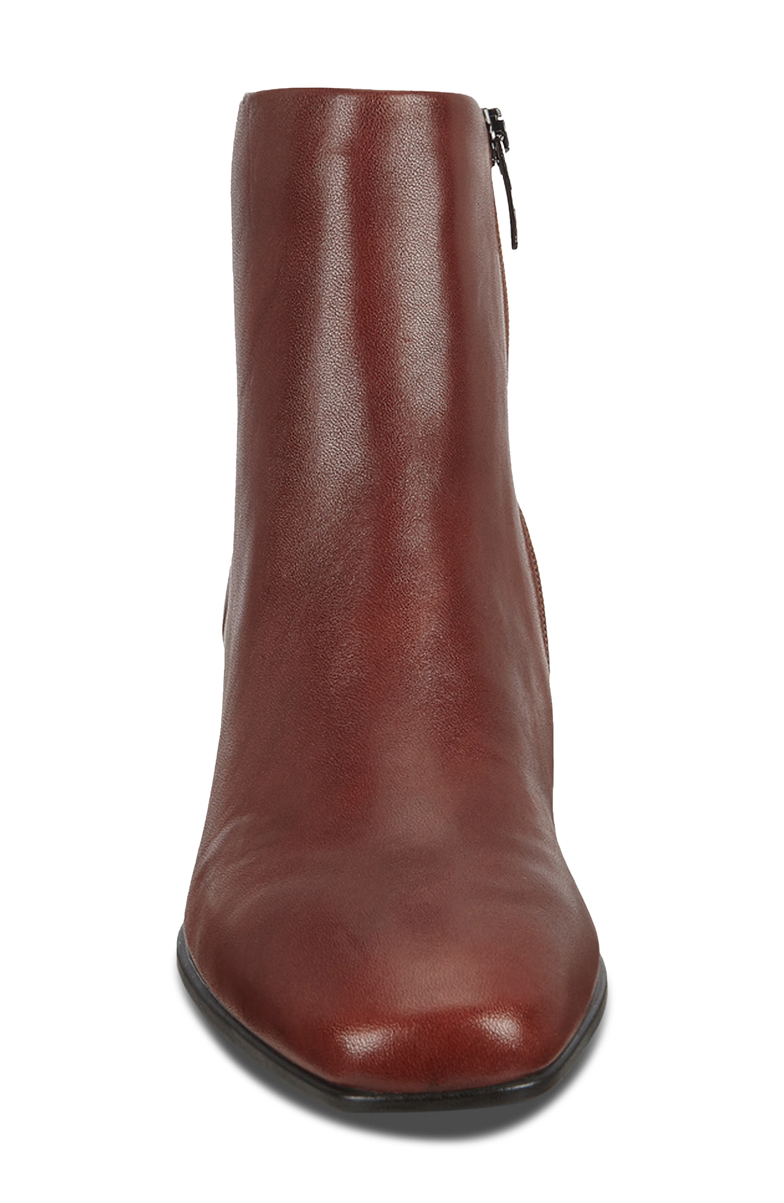 Shape 60 Square Toe Bootie, Alternate, color, COGNAC LEATHER