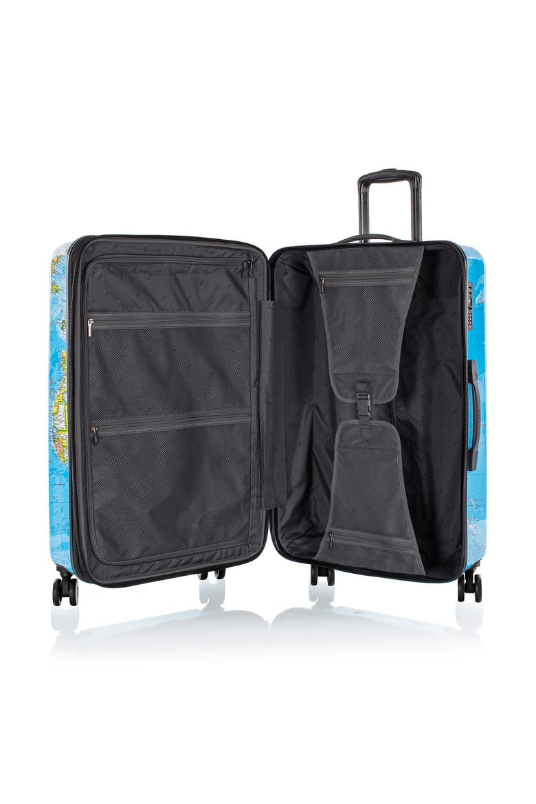 Journey 3G 30 Inch Fashion Spinner® Luggage, Alternate, color, Blue Maps