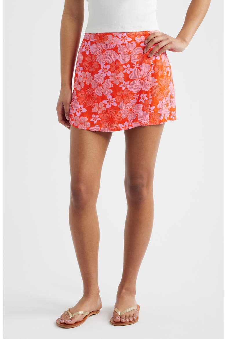 Aloha State Miniskort, Main, color, RED