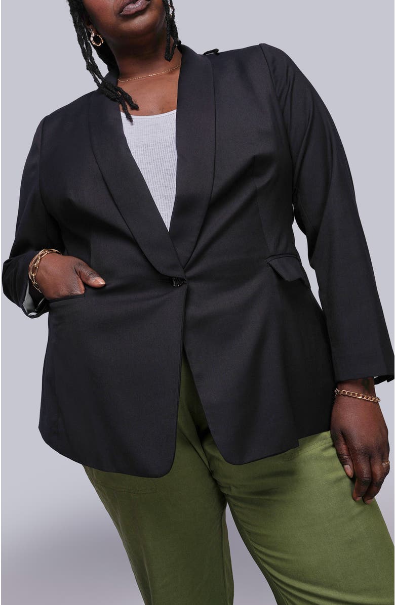 WILDFANG The Empower Tux Blazer, Alternate, color, Black