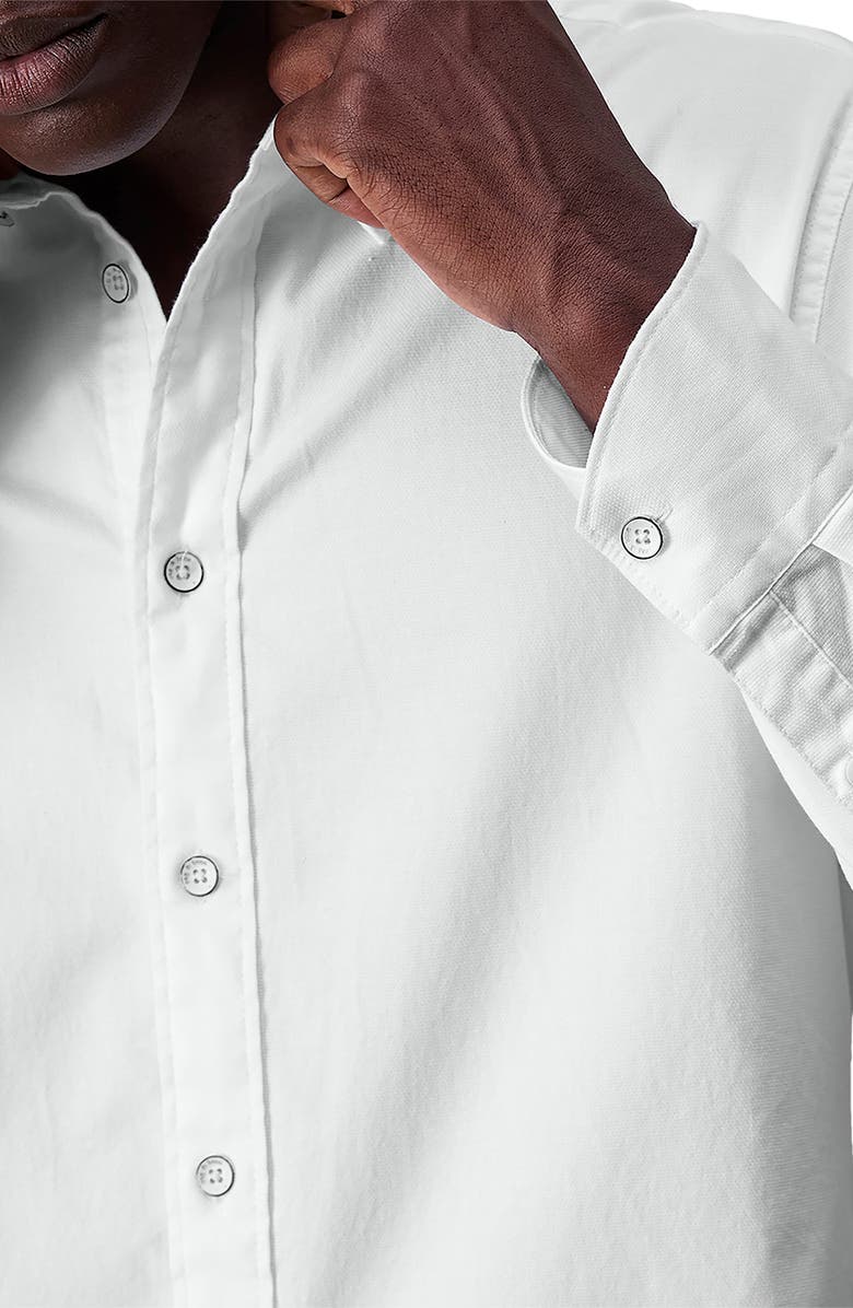 rag & bone Tomlin Cotton Dobby Button-Up Shirt, Alternate, color, White