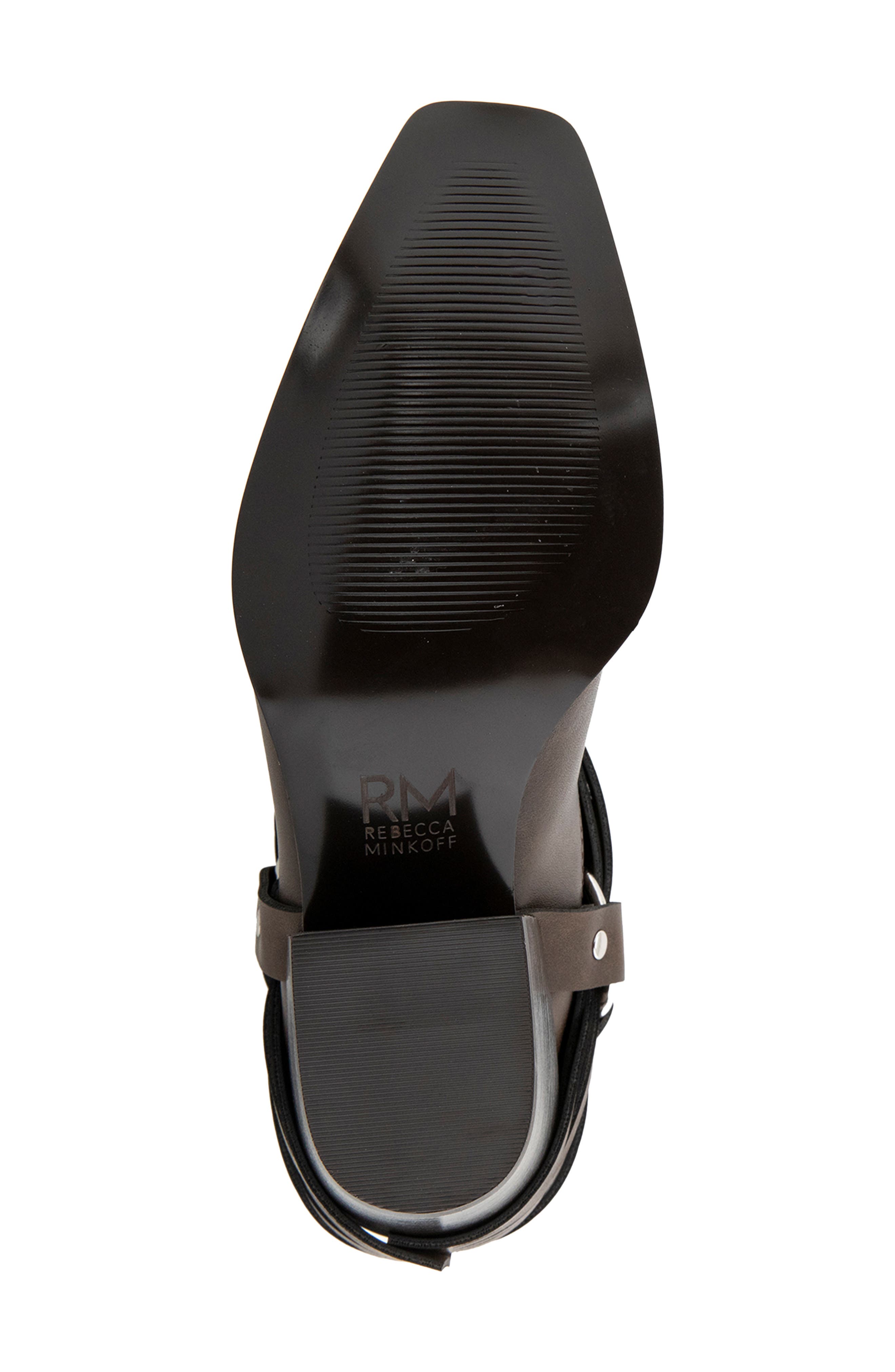 Molly Harne Faux Leather Bootie, Alternate, color, DARK BROWN