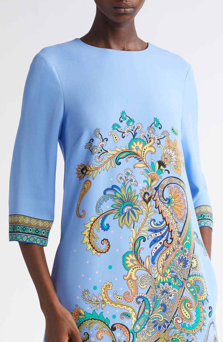 Etro Paisley Shift Dress, Alternate, color, 