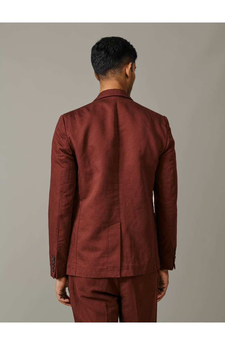 Aubin Pasmore Tailored Linen Blend Blazer, Alternate, color, Brown