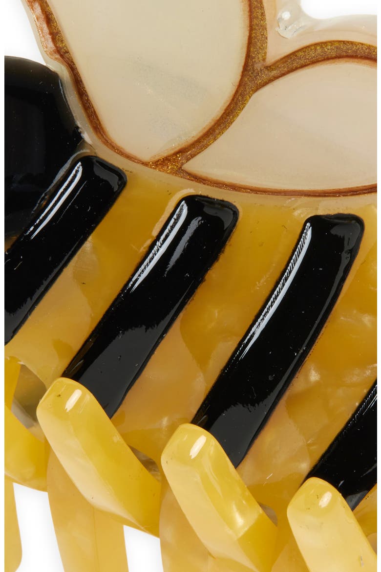 Mini Bee Claw Clip, Alternate, color, YELLOW