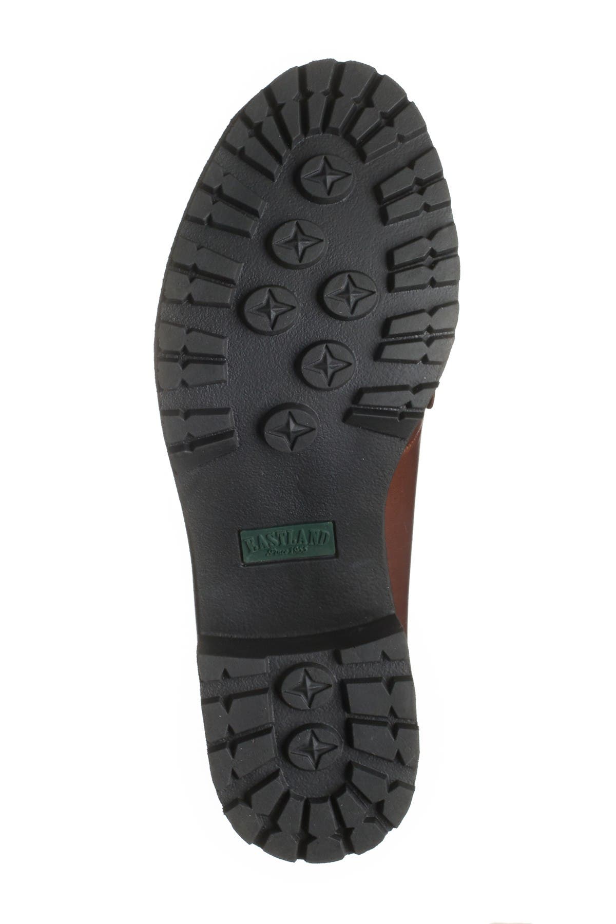 Eastland Newbury Leather Block Heel Loafer, Alternate, color, Brown