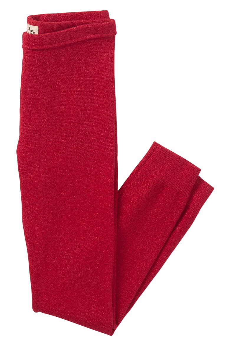 Kids' Shimmer Leggings, Alternate, color, CHEX RED