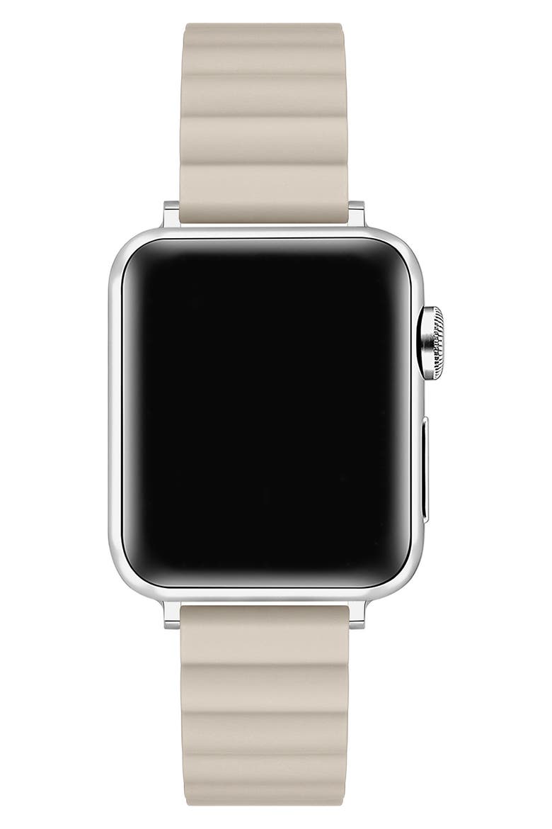 Silicone Apple Watch® Watchband, Alternate, color, OATMILK