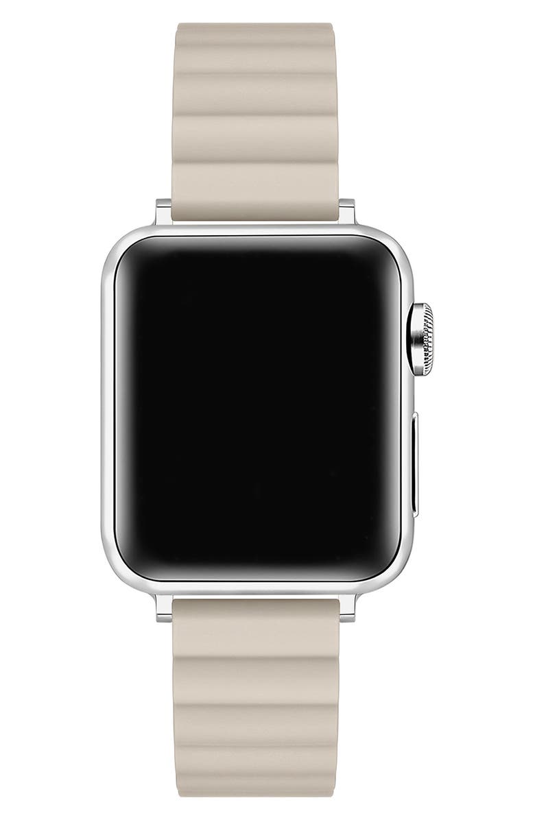 The Posh Tech Silicone Apple Watch<sup>®</sup> Watchband, Alternate, color, Oatmilk