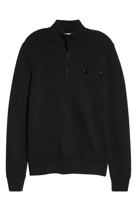 Half Zip Virgin Wool & Cashmere Sweater