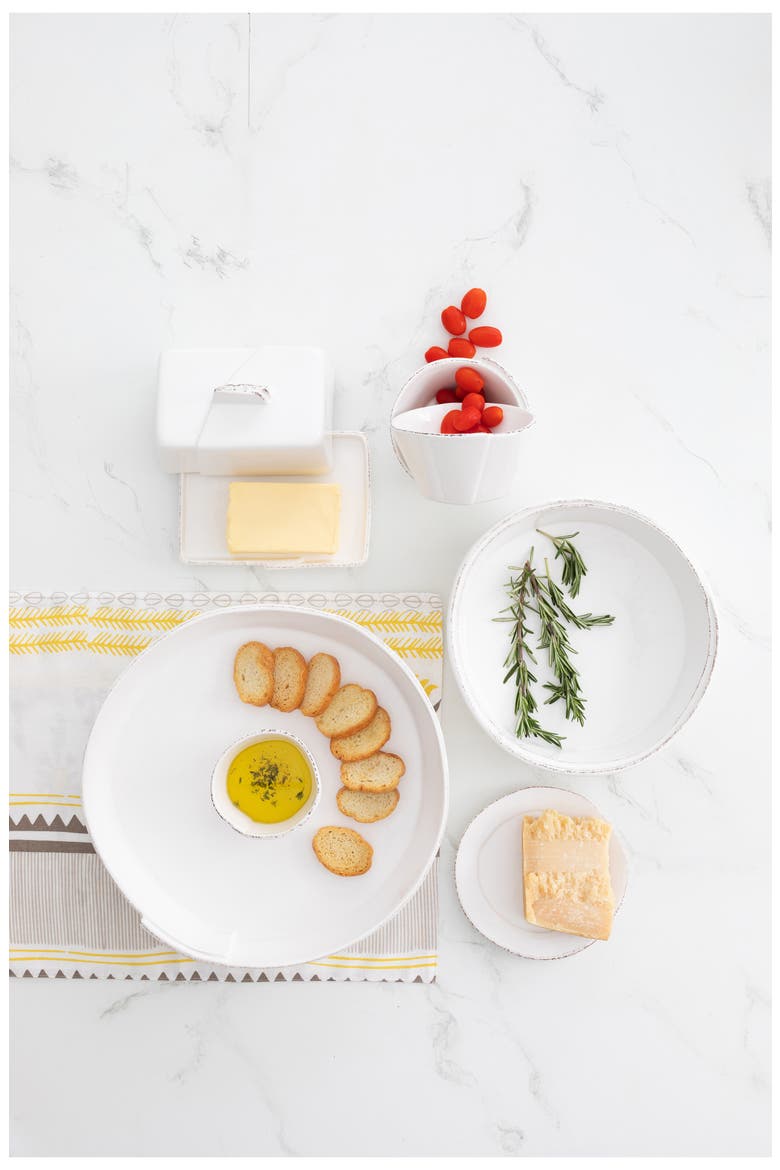 Lastra Butter Dish, Alternate, color, WHITE