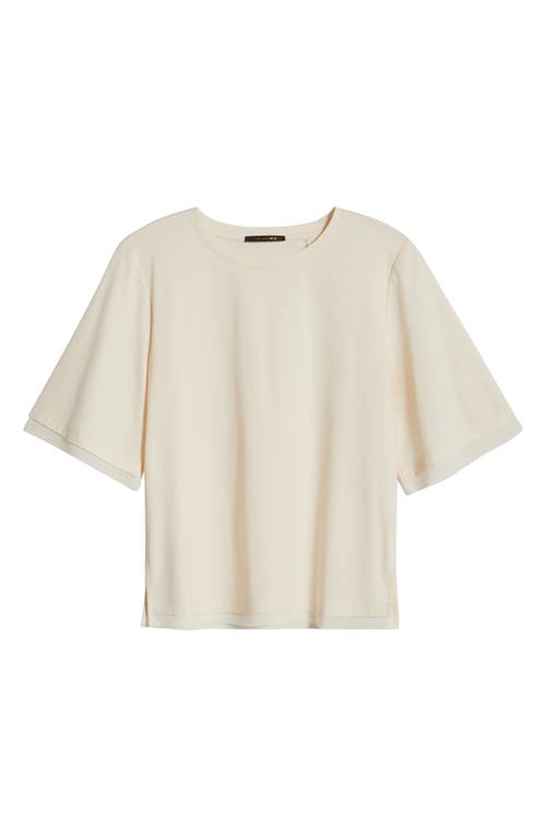 KOBI HALPERIN KOBI HALPERIN CHIFFON TRIM COTTON T-SHIRT