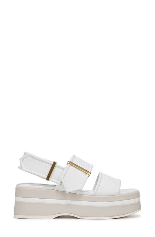 Franco Sarto Piper Slingback Platform Sandal In White