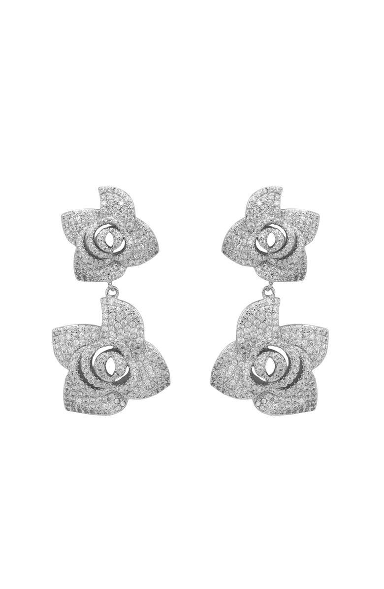 BLACK SUEDE STUDIO Lisa Earring, Main, color, Silver