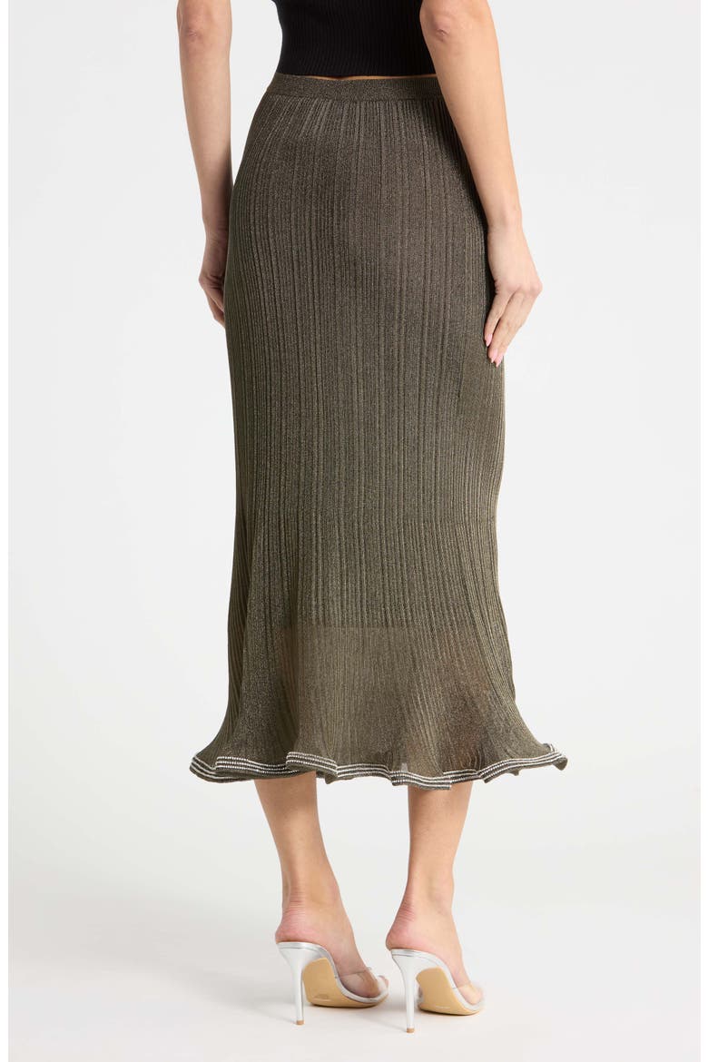 Brighton Midi Skirt, Alternate, color, GUNMETAL SILVER