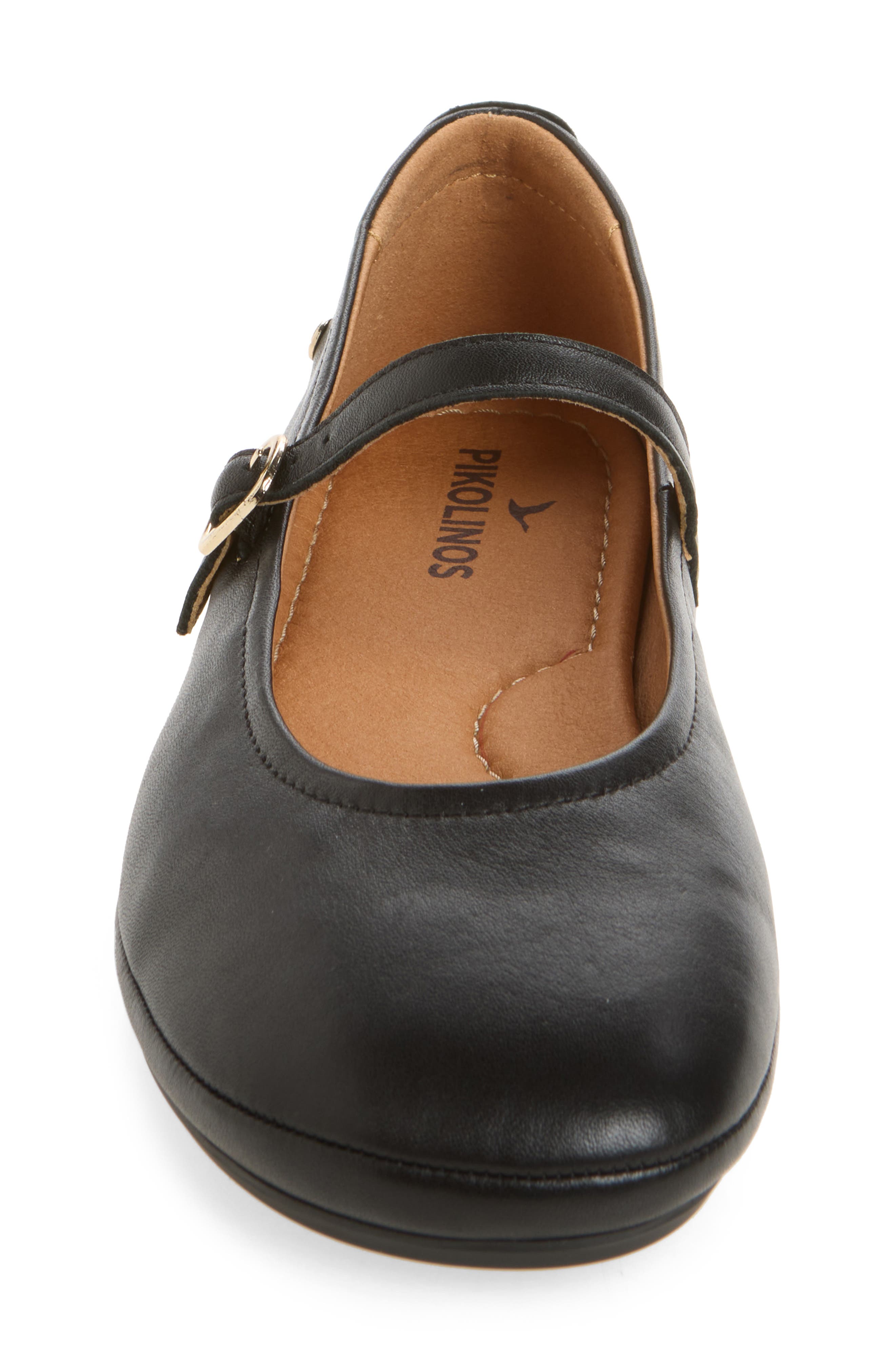 Carmona Mary Jane Flat, Alternate, color, BLACK