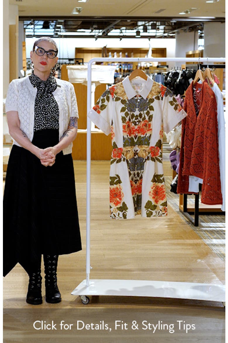 Sadie Floral Cotton & Linen Shirtdress video