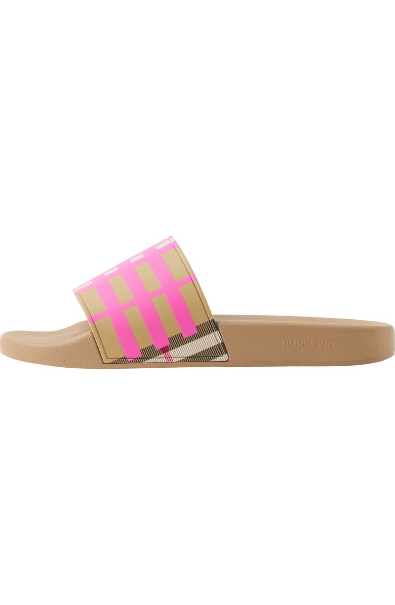 Burberry Furley Check Slide Sandal, Alternate, color,