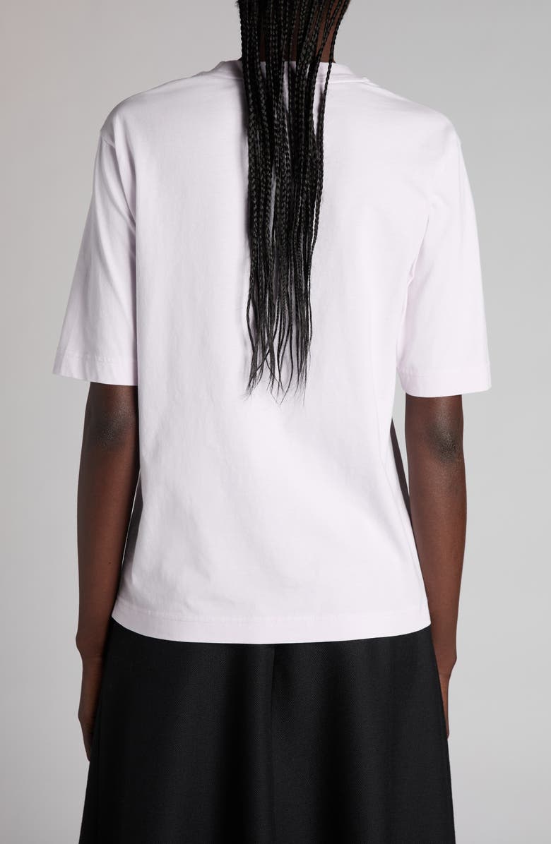 Moncler Logo Patch Cotton T-Shirt, Alternate, color, Pale Pink