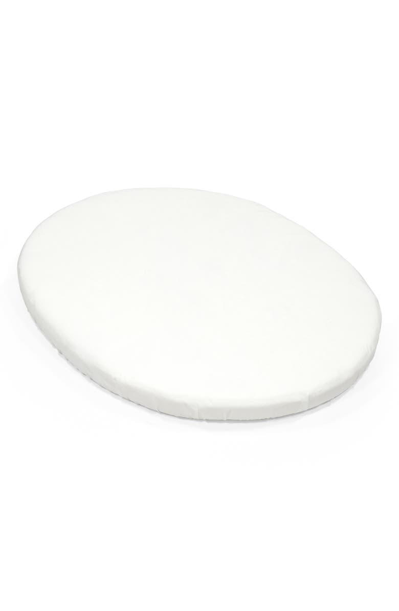 Stokke Sleepi<sup>™</sup> V3 Mini Fitted Sheet, Main, color, White