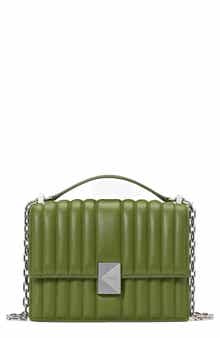 deco quilted leather convertible crossbody bag