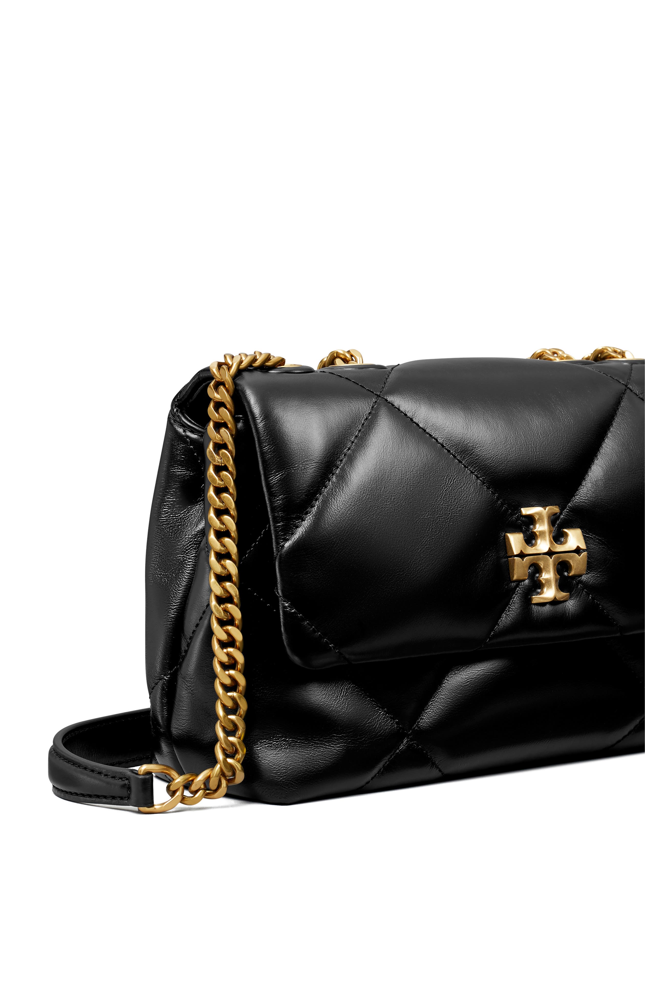Женские сумки Tory Burch Small Kira Diamond Quilted Convertible Leather Shoulder Bag — фото 7
