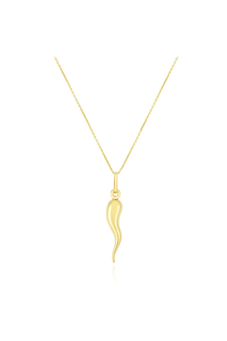 Gold Horn Necklace, Main, color, Yellow Gold
