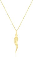 The Lovery Fine Jewelry Gold Horn Necklace