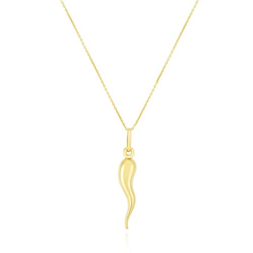 The Lovery Fine Jewelry Gold Horn Necklace In Gold