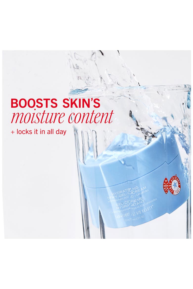 Hydrating Dewy Gel Cream Moisturizer with Hyaluronic Acid + Ceramides, Alternate, color, NO COLOR