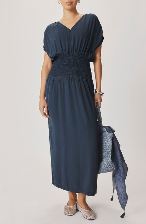 Marissa Smock Waist Maxi Dress