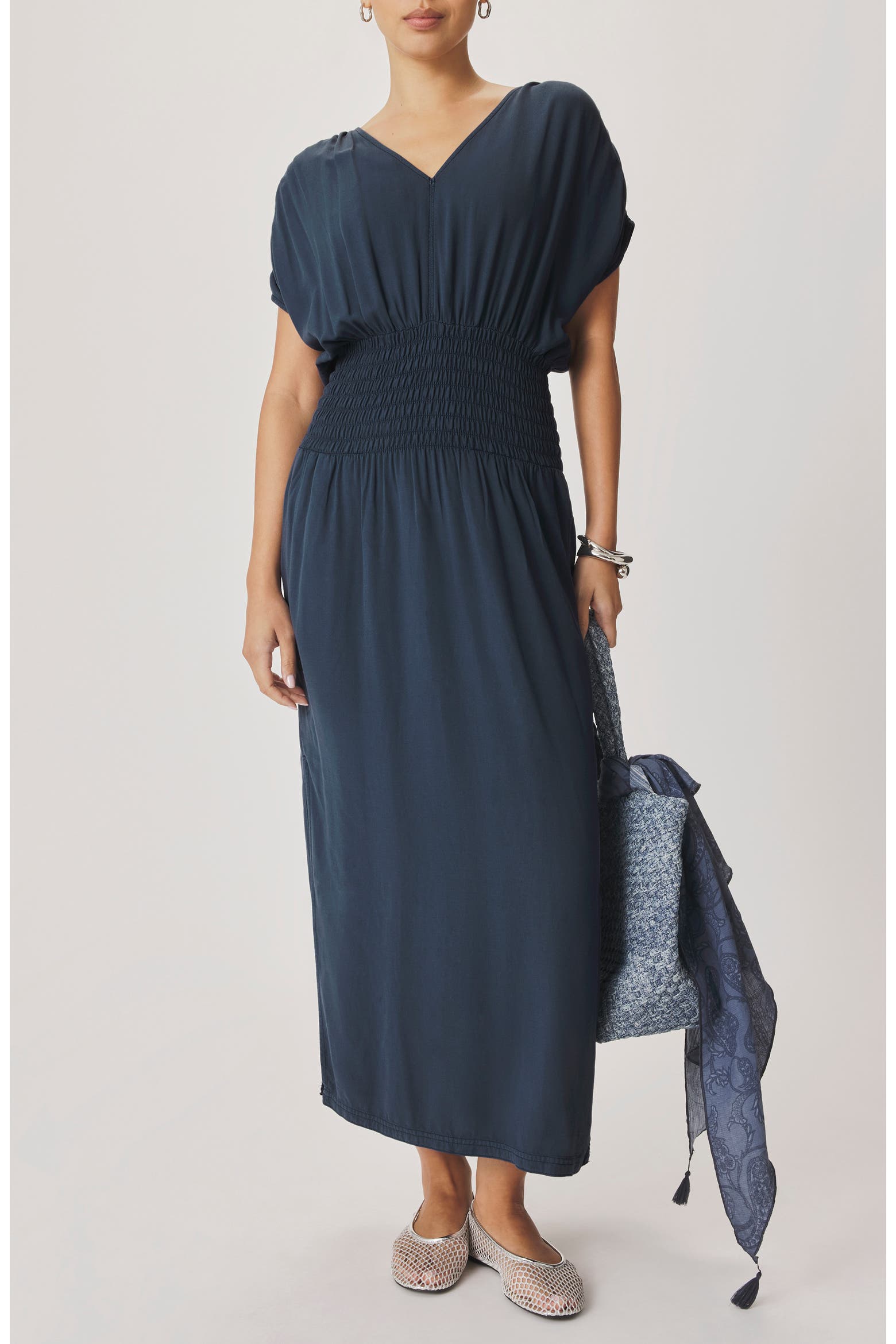 Splend Definition Splendid Marissa Smock Waist Maxi Dress (Women) | Nordstromrack