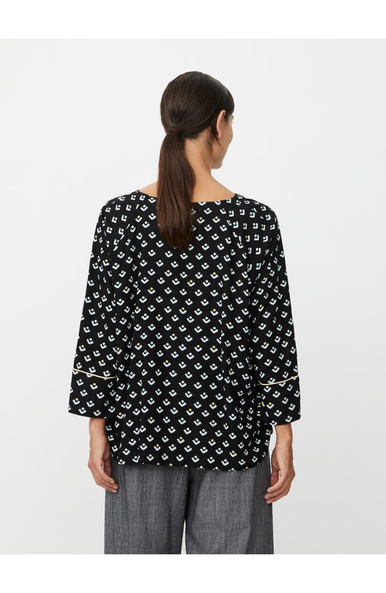 Masai Copenhagen Beniko V-Neck Printed Blouse, Alternate, color, Ether