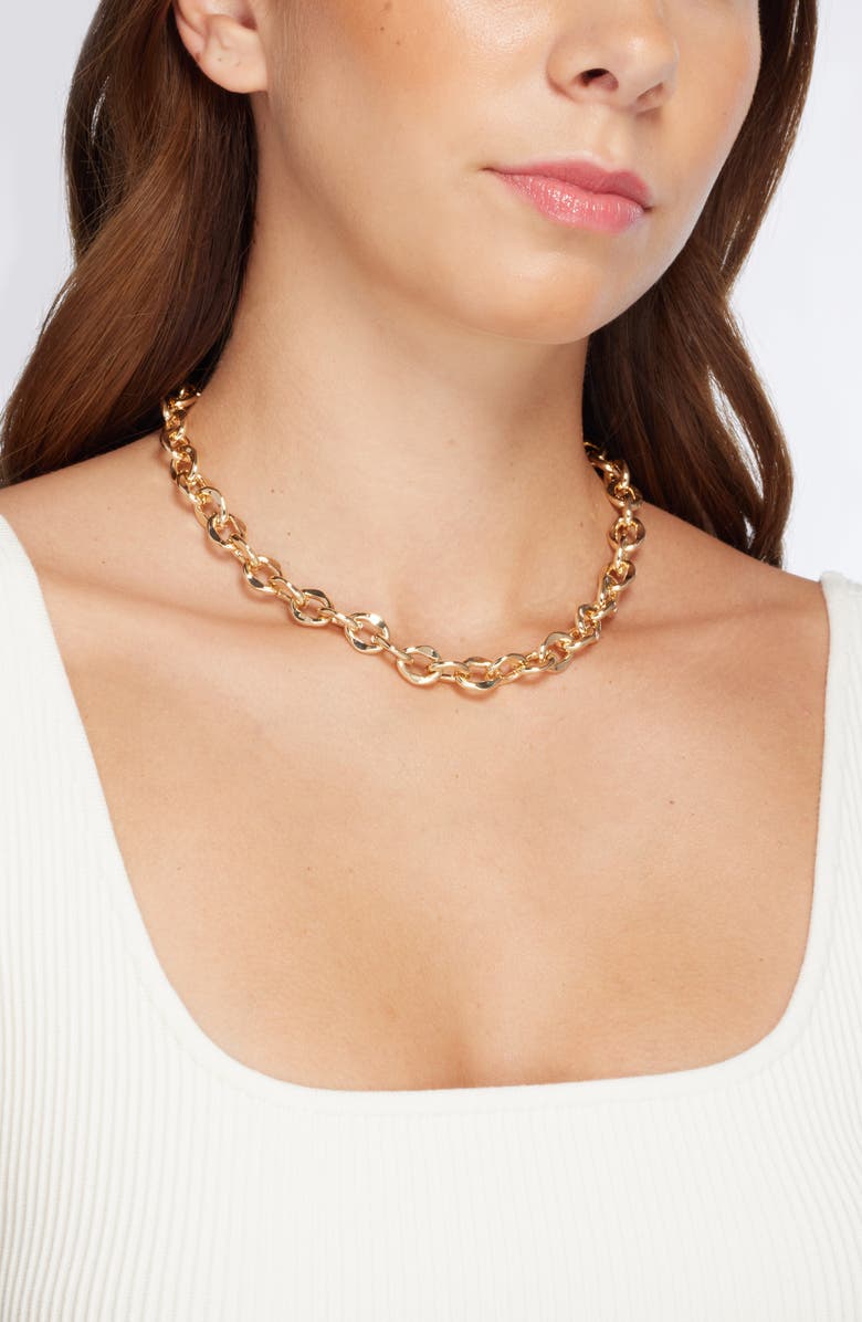 Open Edit Flat Chain Necklace, Alternate, color,