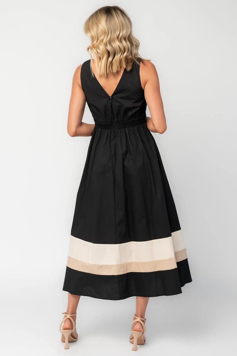 Oxford Midi Dress, Alternate, color, Black
