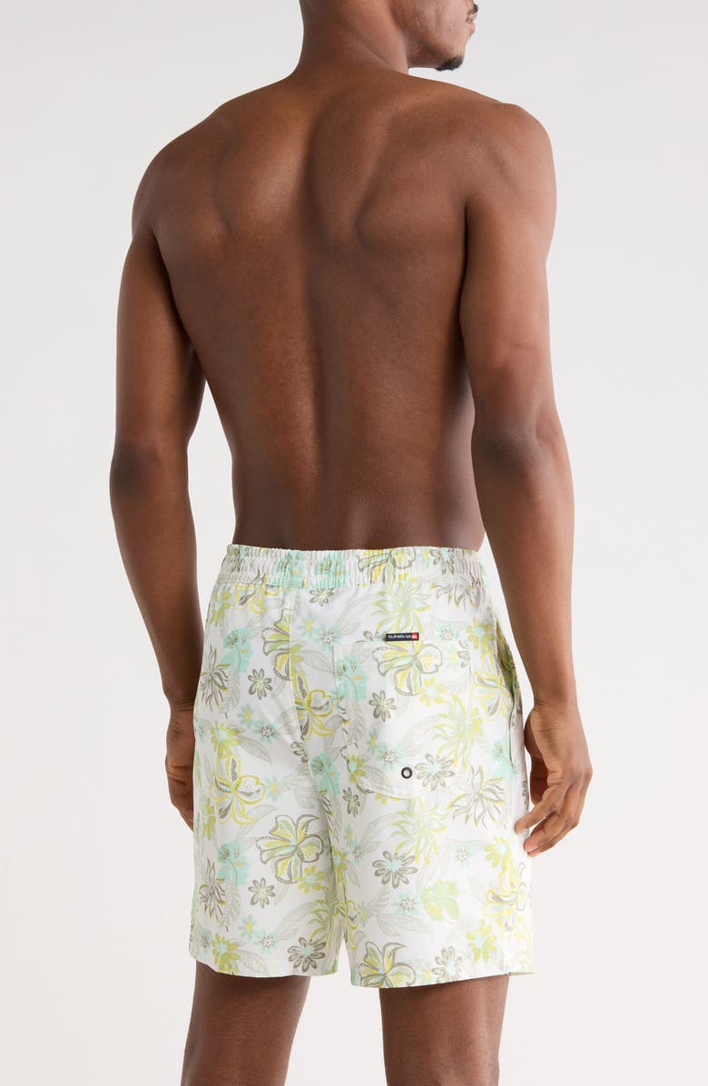 Quiksilver Vacancy Volley Swim Trunks, Alternate, color, White
