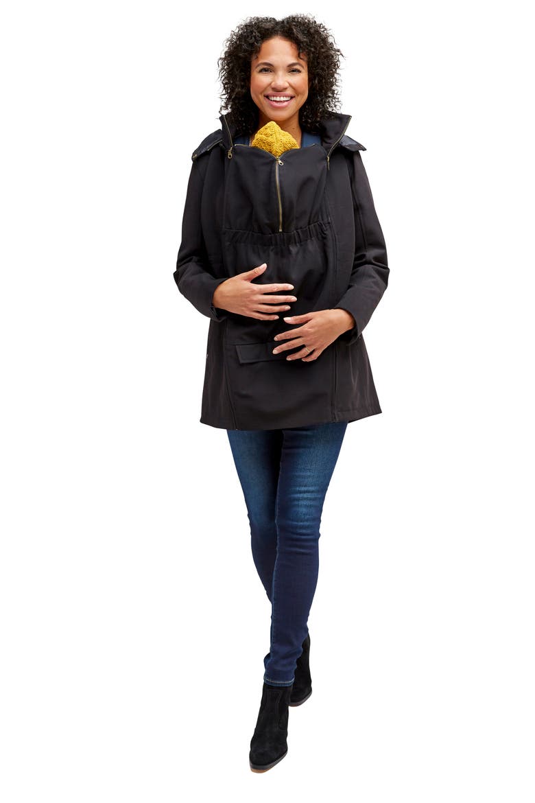 3-in-1 Maternity Coat, Alternate, color, BLACK