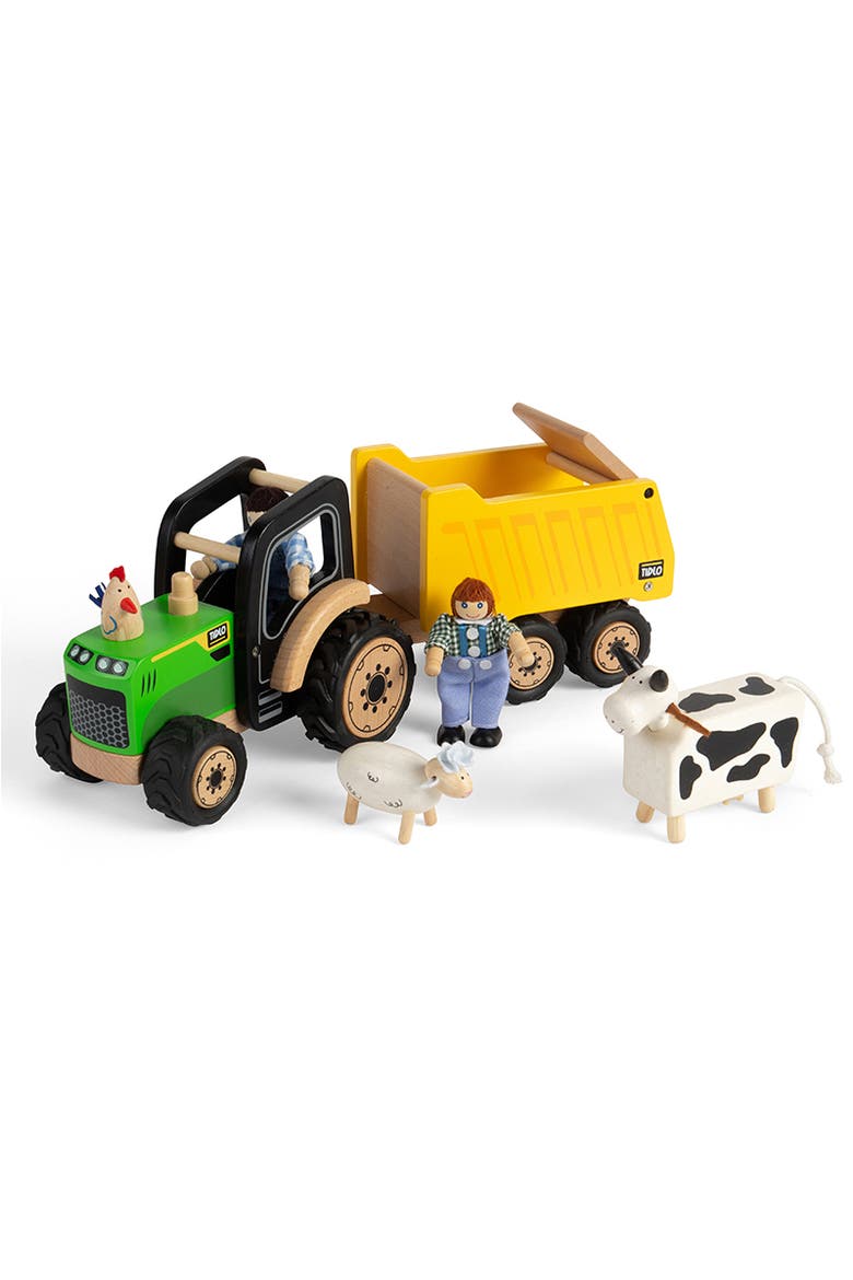 Country Tractor & Trailer, Main, color, Green