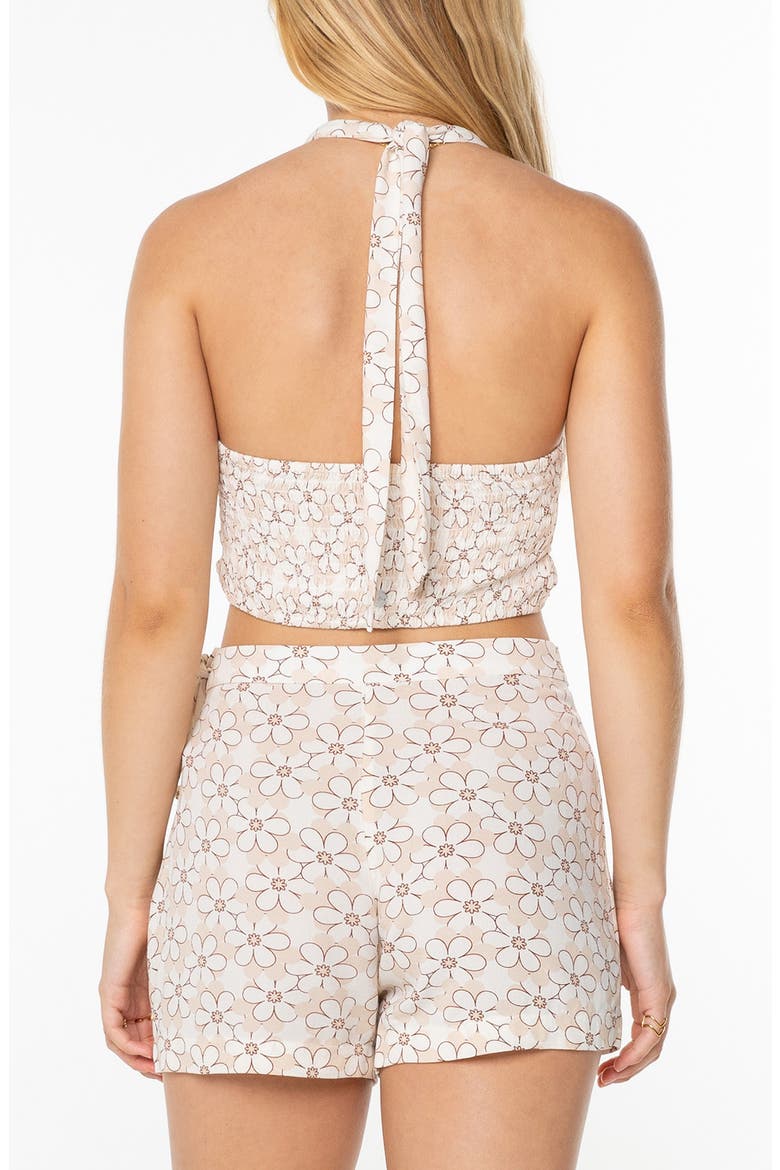 Cool Tropix Crop Halter Tank, Alternate, color, SNOW WHITE DAISY DAZE PRINT