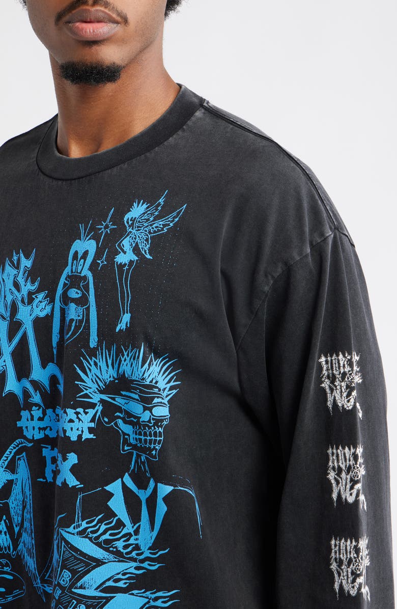 JUNGLES Hope You're Well Too Cotton Graphic T-Shirt, Alternate, color, Black