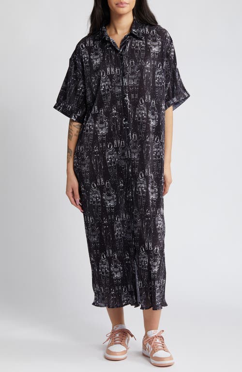 Dressed in Lala Astronaut Plissé Shirt Dress  product