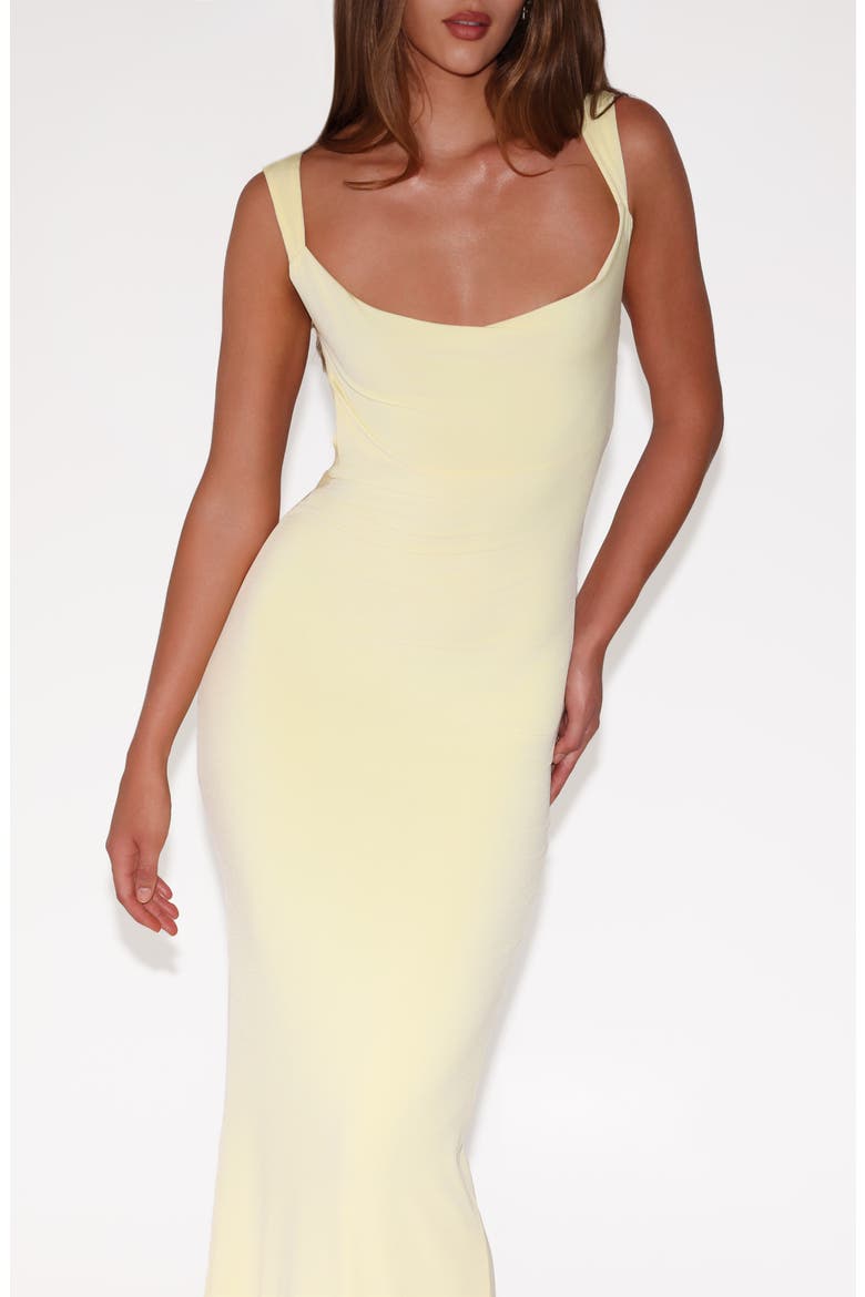 Zita Open Back Evening Dress, Alternate, color, YELLOW