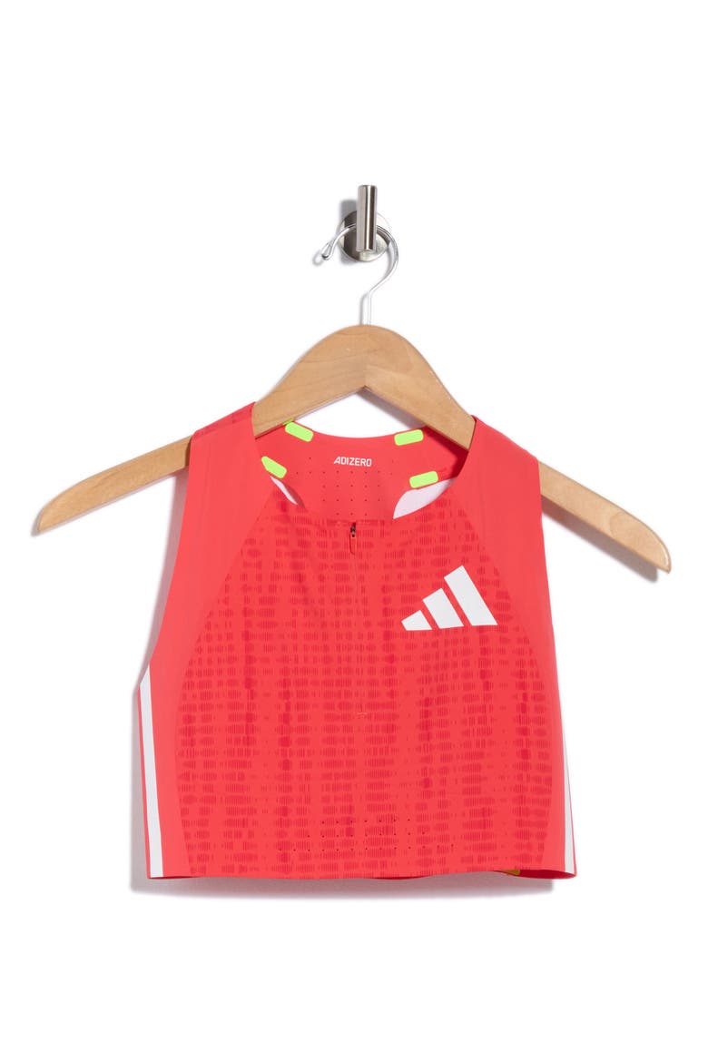 Promo Quarter Zip Crop Top, Alternate, color, SEMI LUCID RED/ PURE RUBY