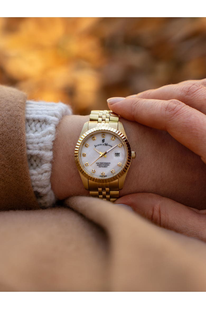 Inspiration -  31mm, Mother-of-Pearl Dial, Gold-Tone Stainless Steel Ladies Watch, Alternate, color, Gold